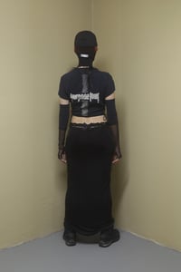 Image 6 of TERROR VISION - Upcycled Bieber corset top + arm warmers