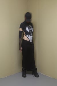 Image 7 of TERROR VISION - Upcycled Bieber corset top + arm warmers