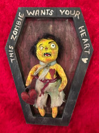 Image 2 of Valloween Spun Cotton Zombie Wants Your Heart