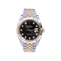 Image 1 of Datejust Klon 41mm Two Tone Schwarzes Blatt