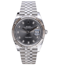 Image 1 of Datejust Klon 41mm Graues Blatt mit Brillianten