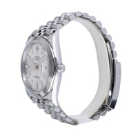 Image 2 of Datejust Klon 41mm Silbernes Blatt Glatte Lünette