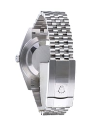 Image 3 of Datejust Klon 41mm Silbernes Blatt Glatte Lünette