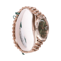 Image 2 of DayDate Klon 40mm Roségold mit Olive Blatt