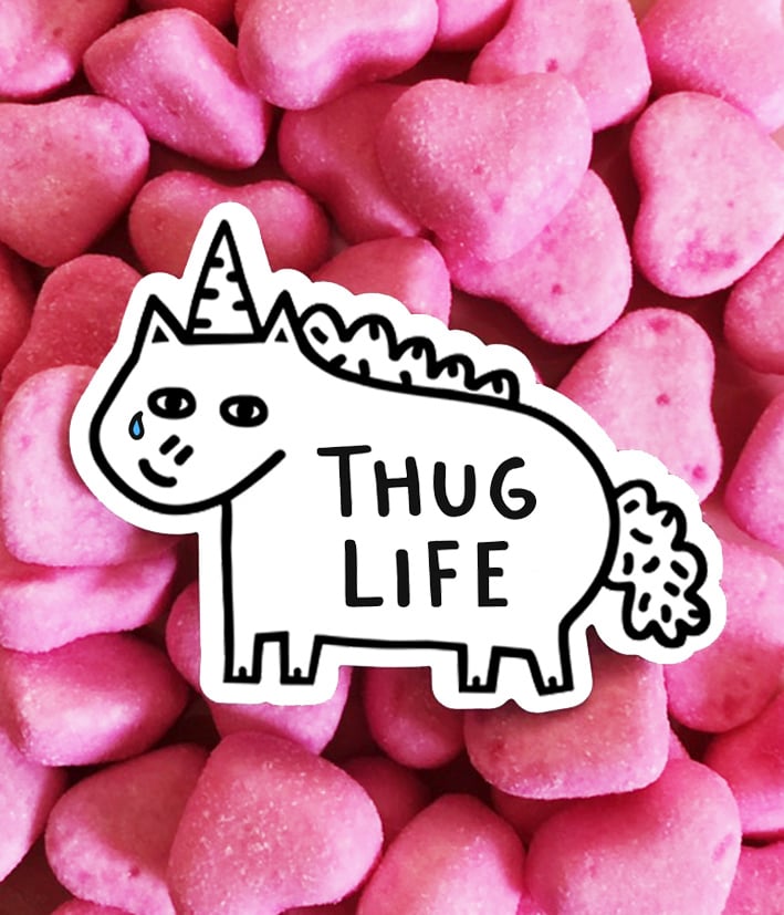 Image of Thug Life Fridge Magnet 