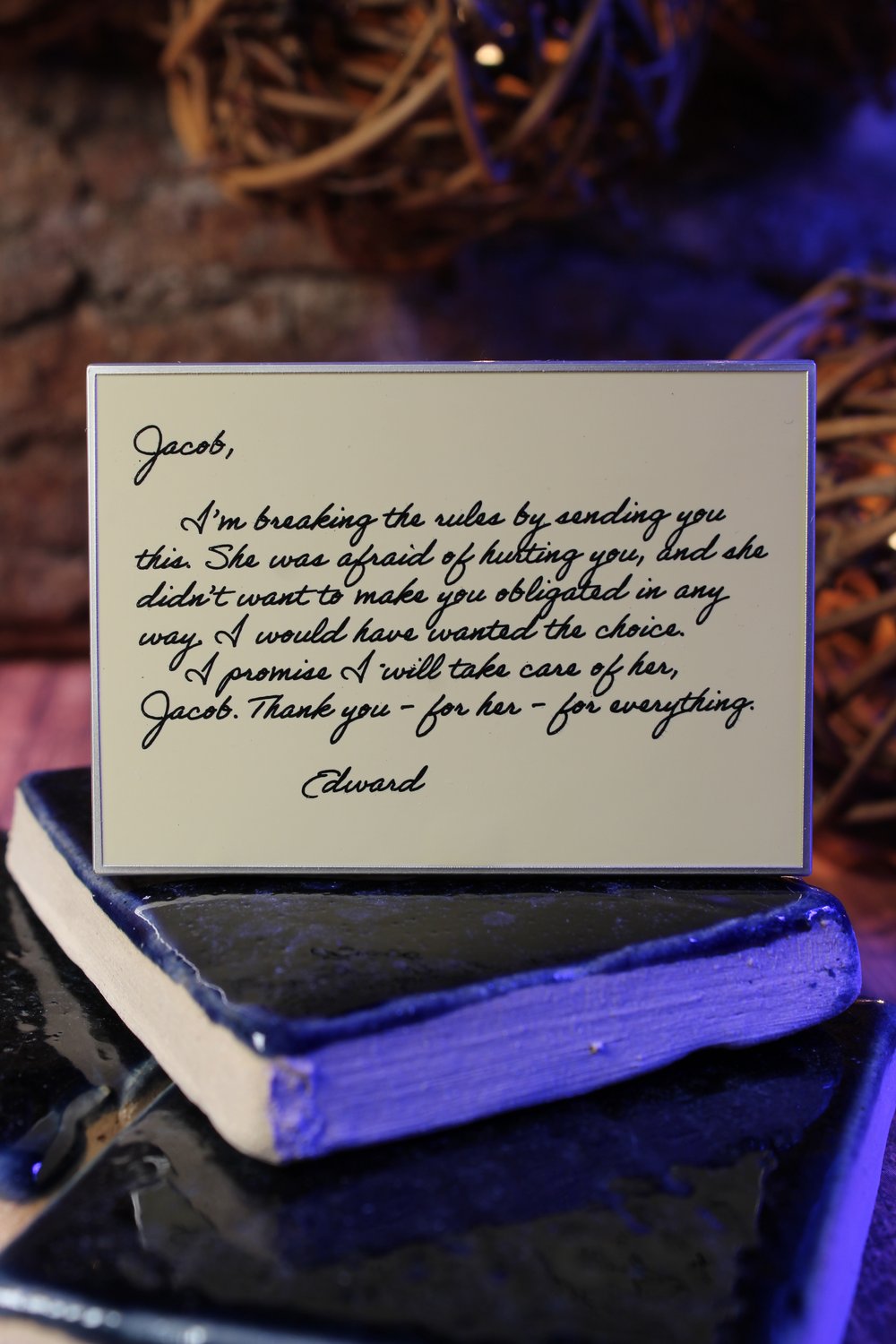 Image of Wedding Invitation and Note Twihard 