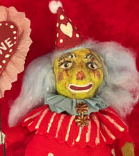 Image 1 of Spun Cotton Valentine Creepy Clown