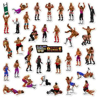 Image 1 of WWF Royal Rumble Sticker Set (34 Pieces)