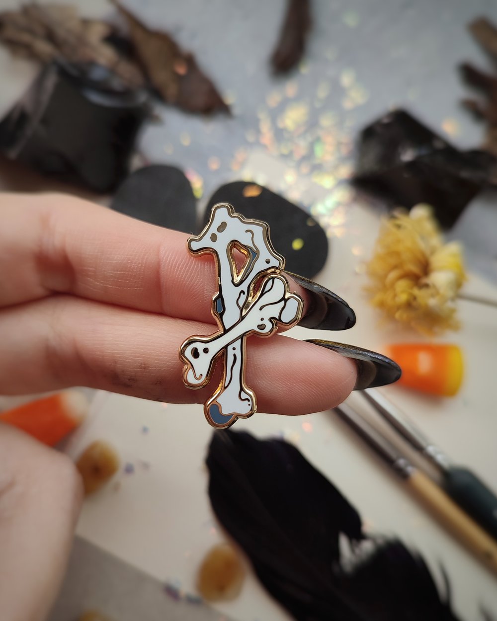 Bones Mini Enamel Pin