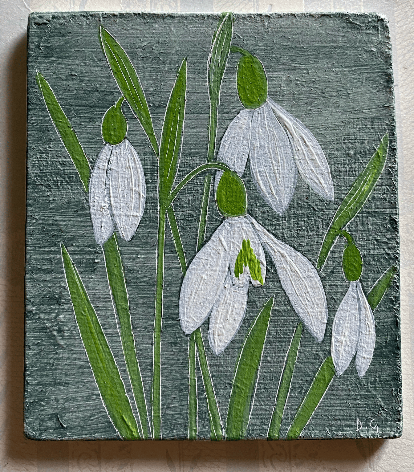 Image of Small Snowdrop painting C