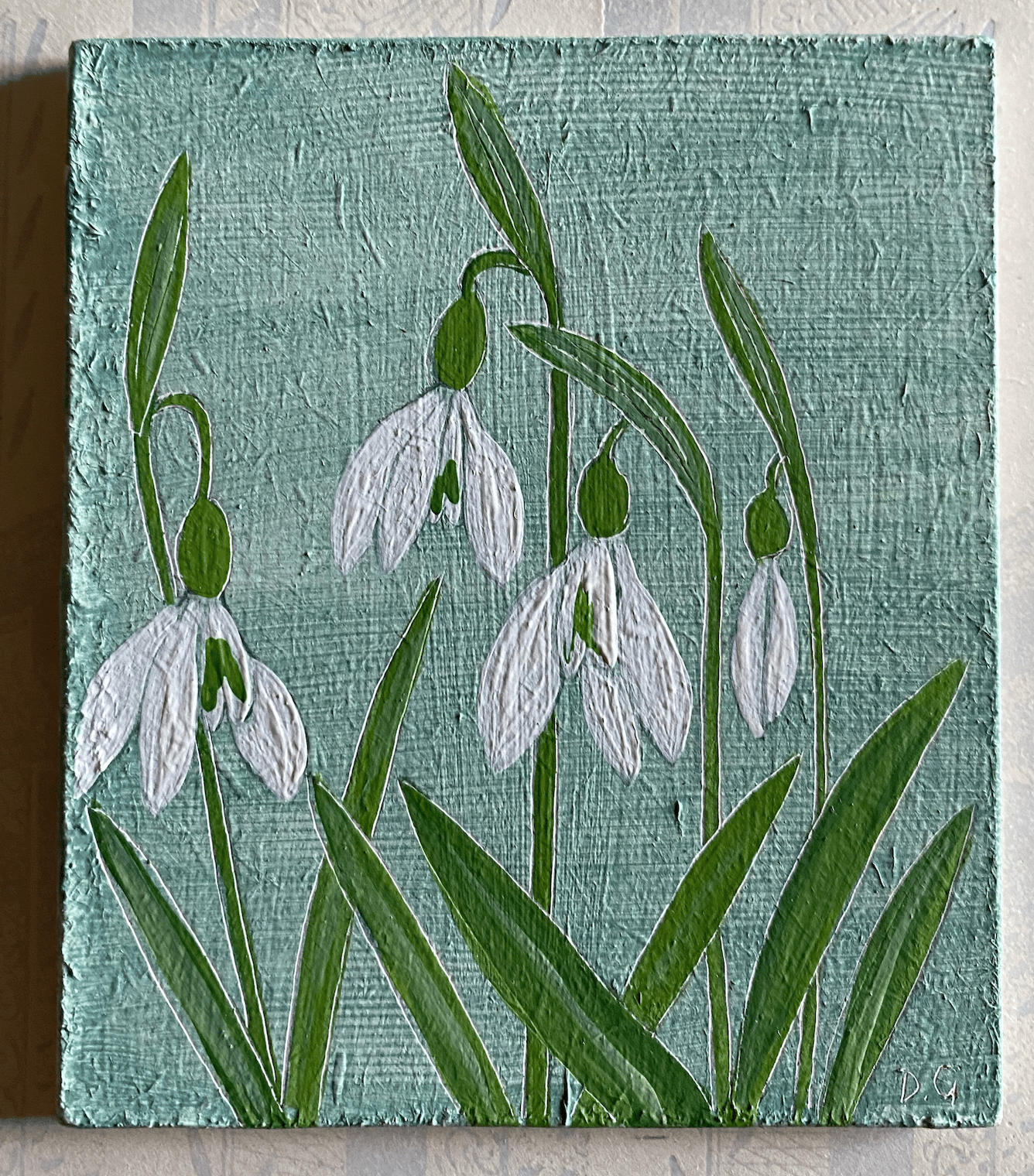 Image of Small Snowdrop painting E