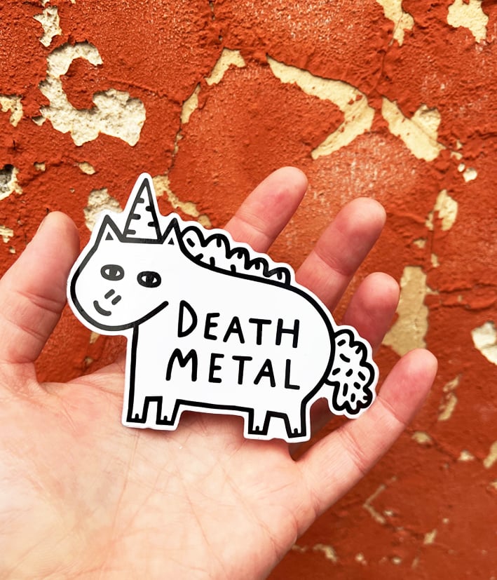 Image of Death Metal Vinyl Sticker 