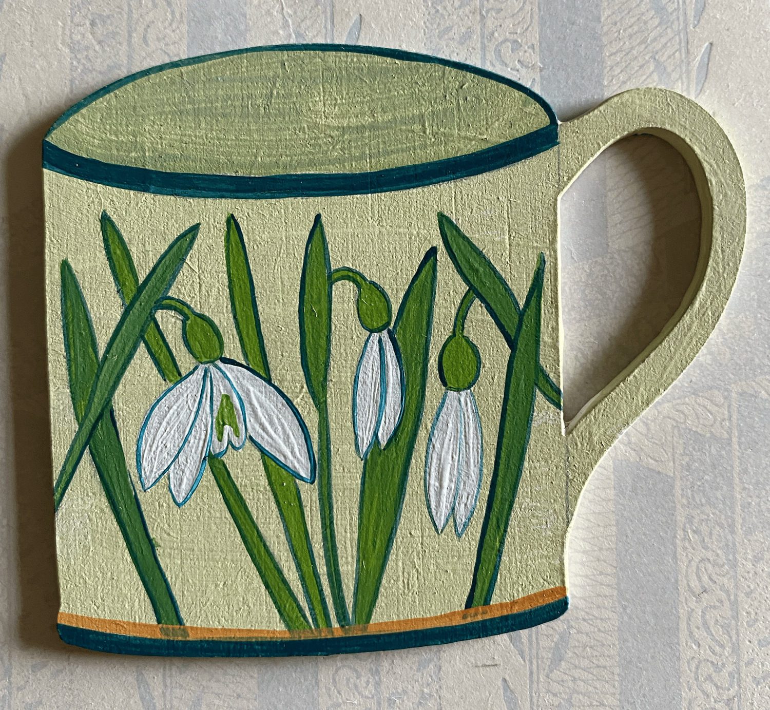 Image of Small Snowdrop Cup Cutout B