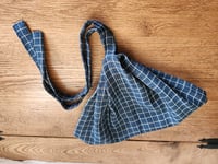 Image 3 of Linen Navy Plaid Tichel Cover