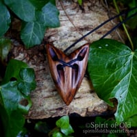 Image 1 of Saxon Wolf Spirit Pendant with Love Bindrune (PE1890)