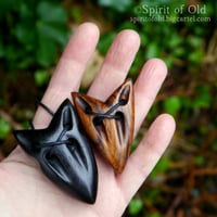 Image 3 of Saxon Wolf Spirit Pendant with Love Bindrune (PE1890)