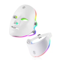 Image 1 of LED Anti-Aging Facial Mask forNeck-7- color Therapy