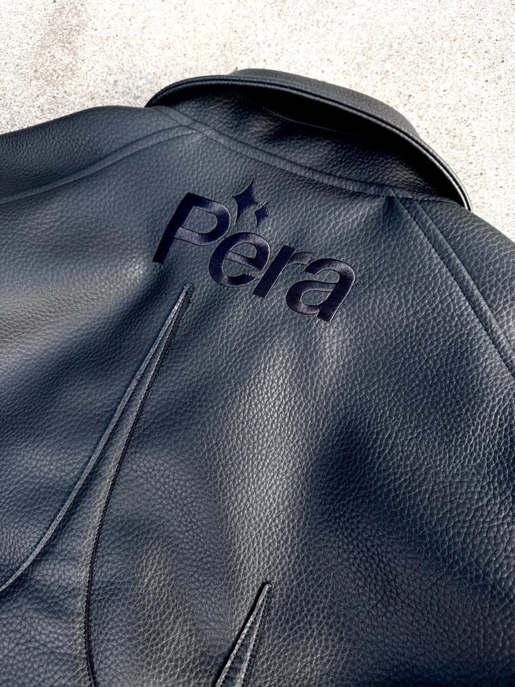 Image of `ISO tipe ’ Leather jacket 