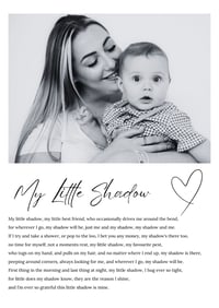 Image 8 of My shadow poem print little boy 