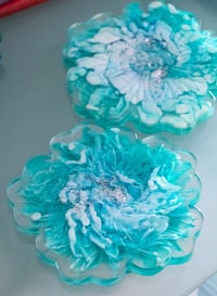 Image 6 of Blue Hibiscus Flower Coasters
