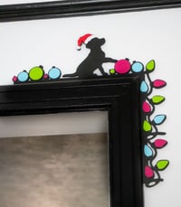 Image 2 of Dog Christmas lights Door Topper