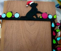 Image 4 of Dog Christmas lights Door Topper