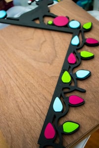 Image 6 of Dog Christmas lights Door Topper