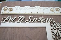 Image 6 of Door Topper Christmas Snowflakes - Let it Snow