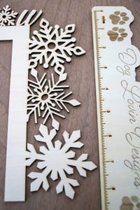 Image 7 of Door Topper Christmas Snowflakes - Let it Snow