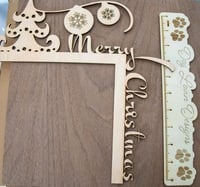 Image 8 of Door Topper Christmas Snowflakes - Let it Snow