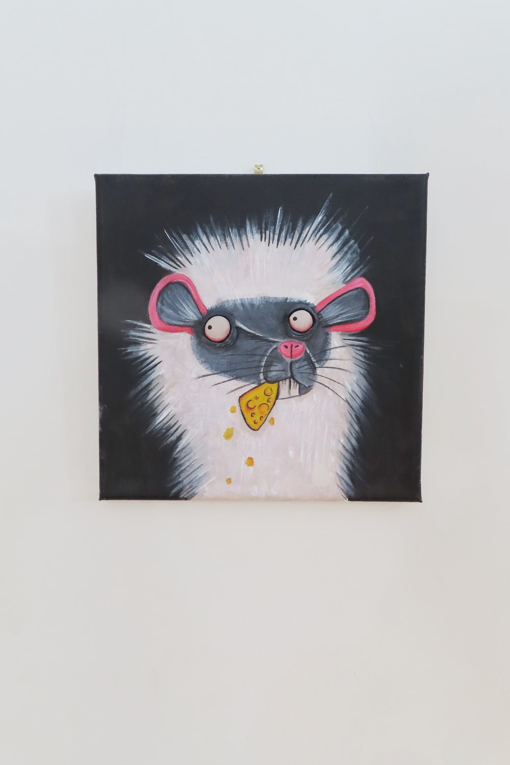 Image of Leland the Skittish Rat Wall Art