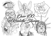 Over 100 procreate stamps