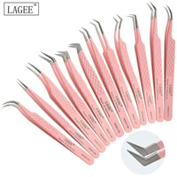 Image 1 of Lagee - Eyelash Extension Tweezers in Fiber