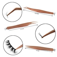 Image 2 of Lagee - Eyelash Extension Tweezers in Fiber