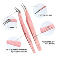 Image 3 of Lagee - Eyelash Extension Tweezers in Fiber