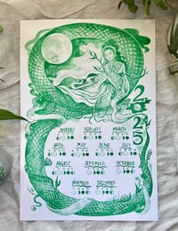 Image 1 of 2025 Lunar Calendar - Wood Snake