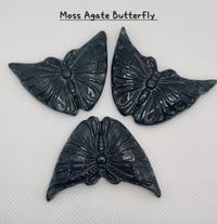 Image 1 of Moss Agate Butterfly 