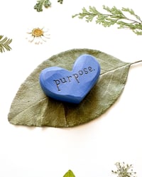 Image 3 of Purpose - Mini Wood Burned Heart