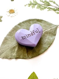 Image 3 of Mindful - Mini Wood Burned Heart