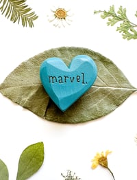 Image 2 of Marvel - Mini Wood Burned Heart