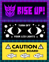Reflective Bumper Stickers (PREORDER)