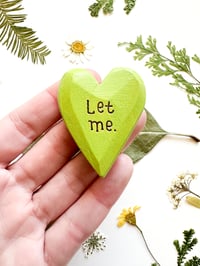 Image 5 of Let Them & Let Me - Mini Wood Burned Heart Set