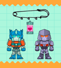 Image 1 of Transformers Safety Pin Charms (PREORDER)