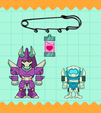 Image 2 of Transformers Safety Pin Charms (PREORDER)