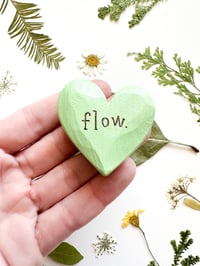 Image 1 of Flow - Mini Wood Burned Heart