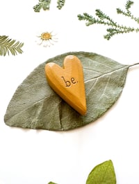 Image 2 of Be - Mini Wood Burned Heart