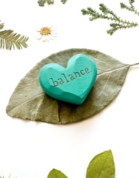 Image 3 of Balance - Mini Wood Burned Heart