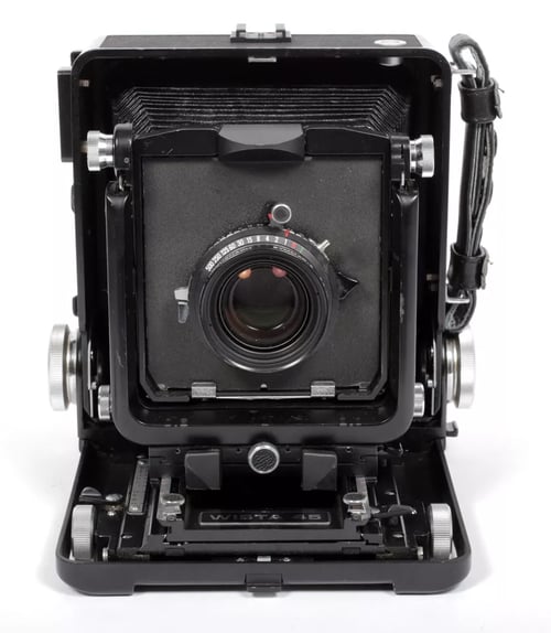 Image of Wista 45VX 4X5 camera with 135mm + 210mm Lenses MC + Holders + FRESNEL + FILM #5722