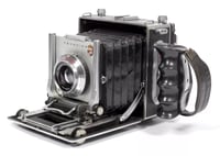 Image 3 of Linhof Technika III 4X5 camera w/ 150mm + 210mm Lenses + grip + film + holders #5723