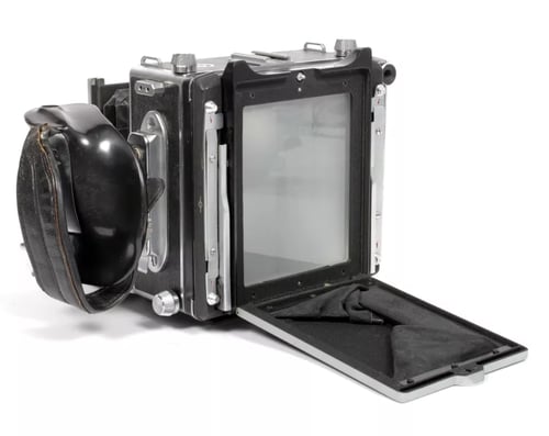 Image of Linhof Technika III 4X5 camera w/ 150mm + 210mm Lenses + grip + film + holders #5723